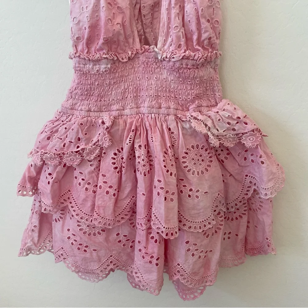 LOVESHACKFANCY HALTER DRESS - Picture 4 of 11
